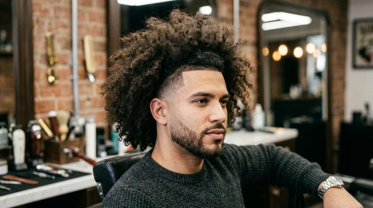 High fade curls