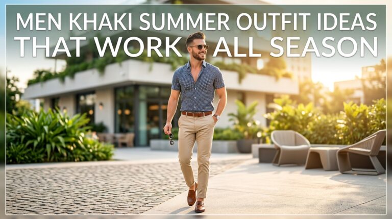 Men Khaki Summer Outfit