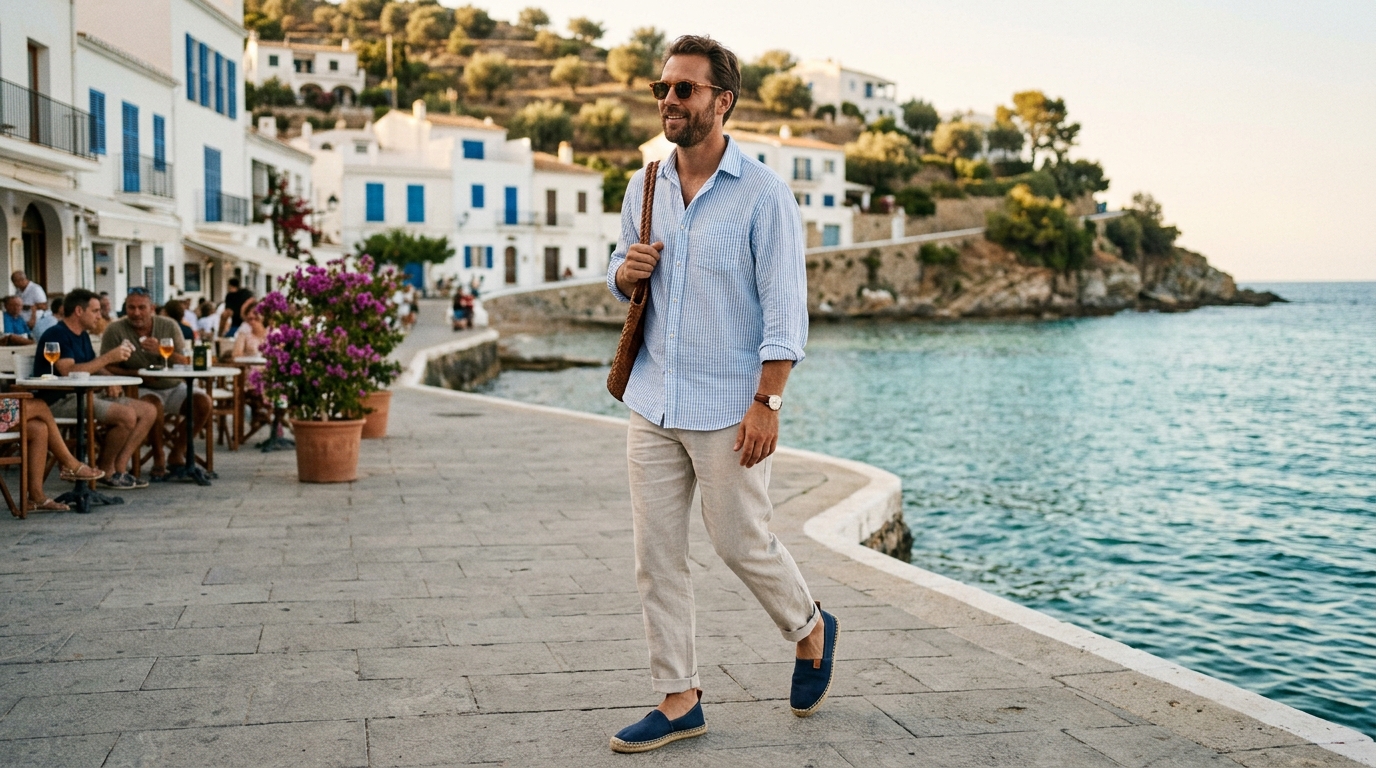 Espadrille Shoes Outfit Men