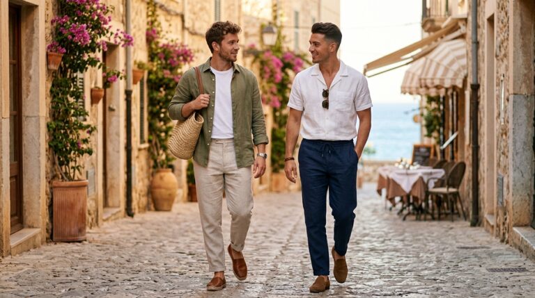 Linen Pants Outfit Summer Men