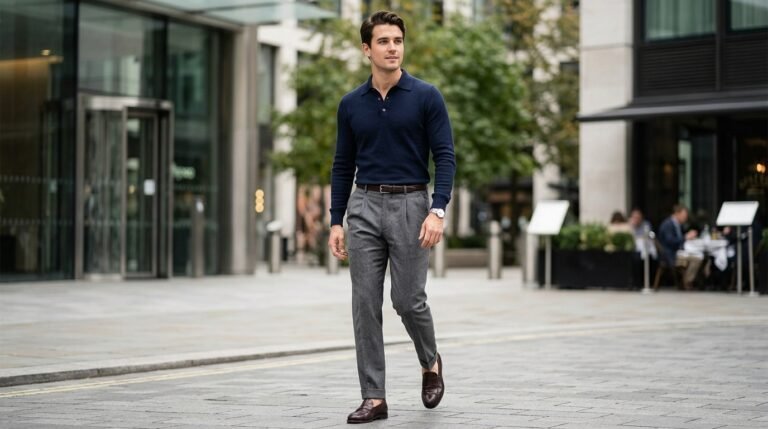Smart casual navy look