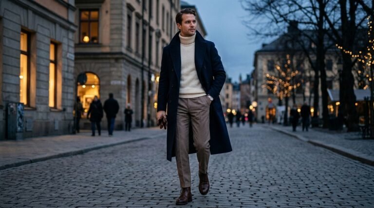 Elegant navy layering