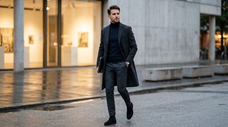 Monochrome navy tailoring