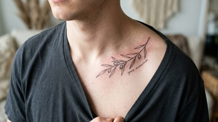 Minimal Olive Linework