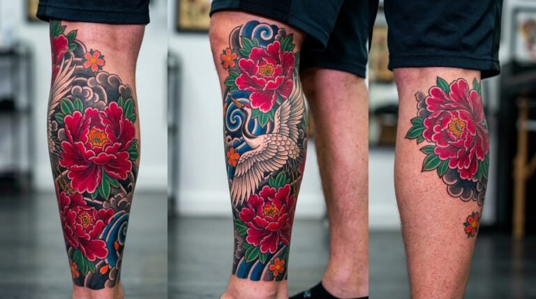 Bright Floral Crane