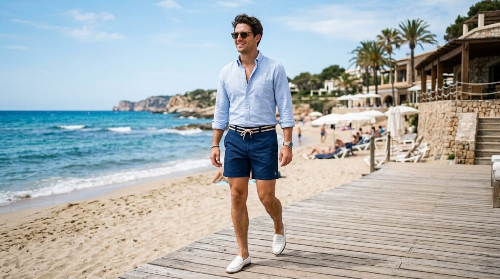 Blue Beachwear Summer Outfit