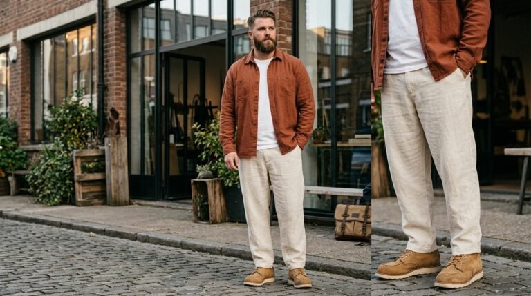Refined workwear linen