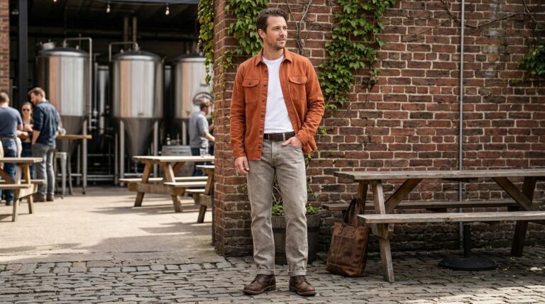 Workwear-Inspired Weekend Look