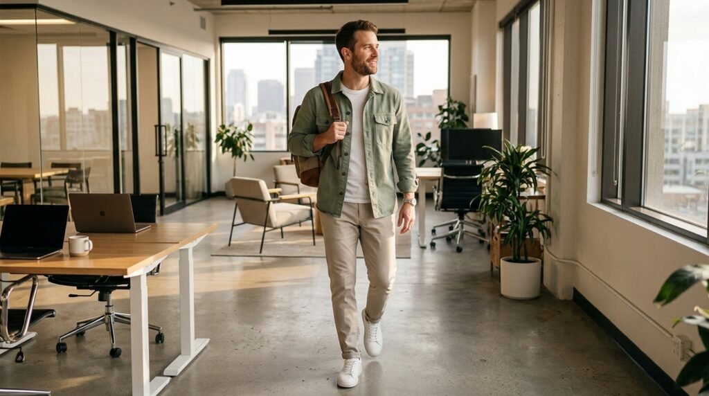 Relaxed Weekend Office Style
