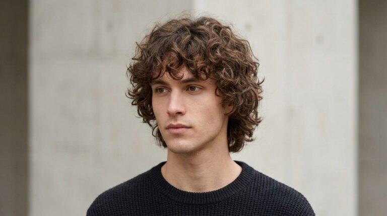 Shaggy layered hair