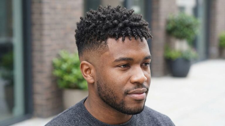 Low skin fade curls