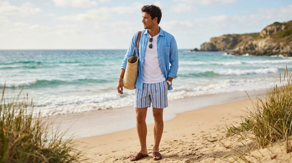 Blue And White Coastal Outfit