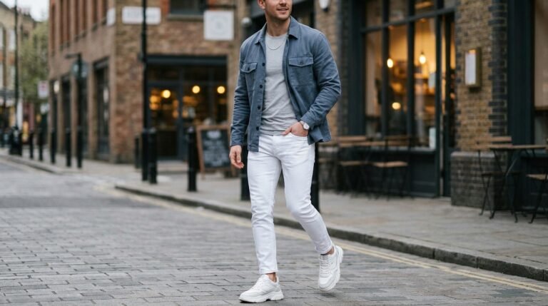White Sneakers Outfit Men