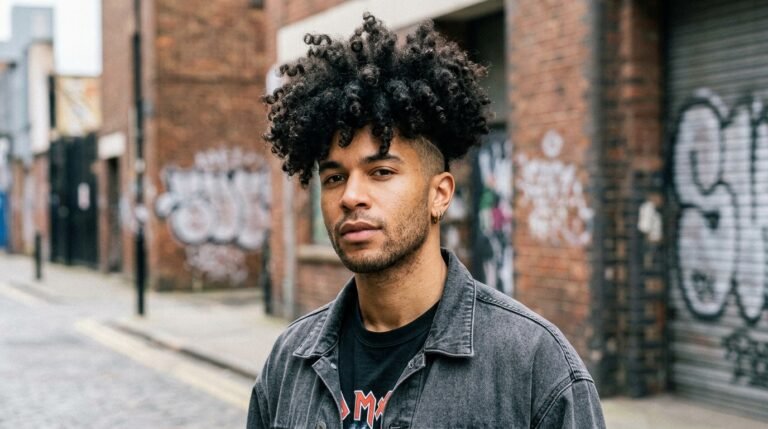 Disconnected curly undercut