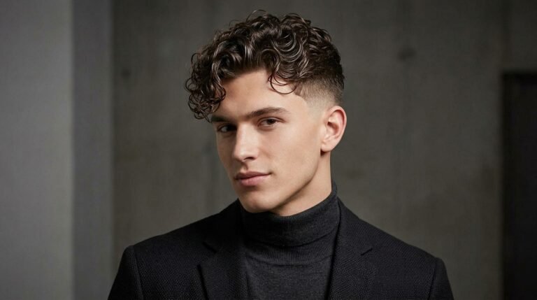 Wet-look curls