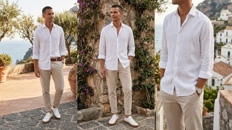White Linen Shirt Outfit