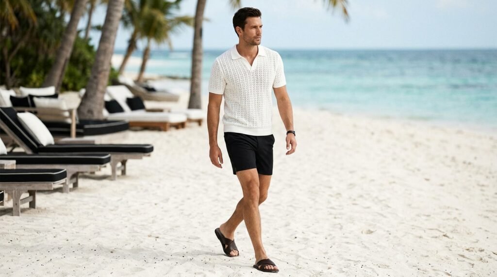 Black And White Beach Style