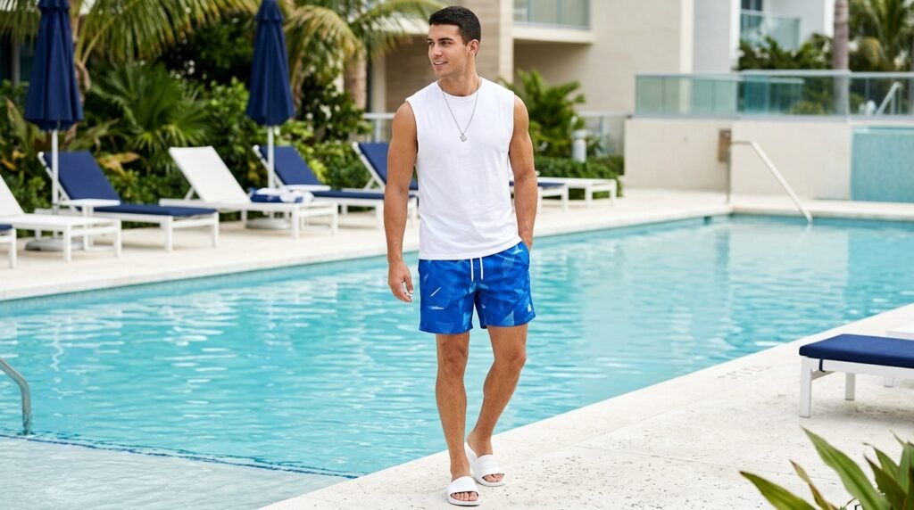 Blue Blaze Poolside Outfit