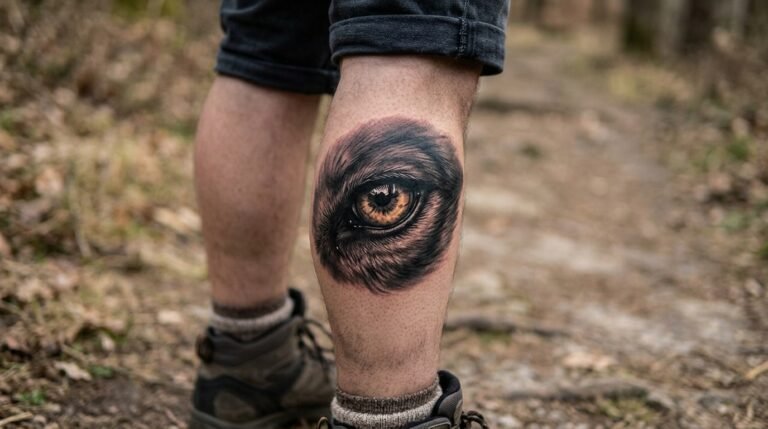 Wolf Eye Realism Tattoo