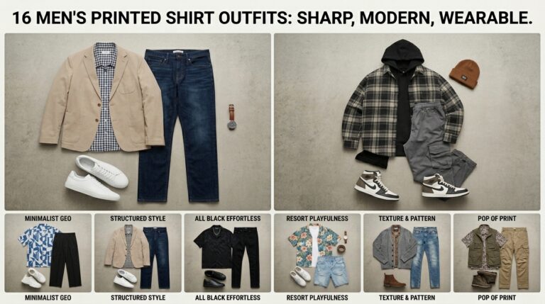 Print Shirt Outfit for Men
