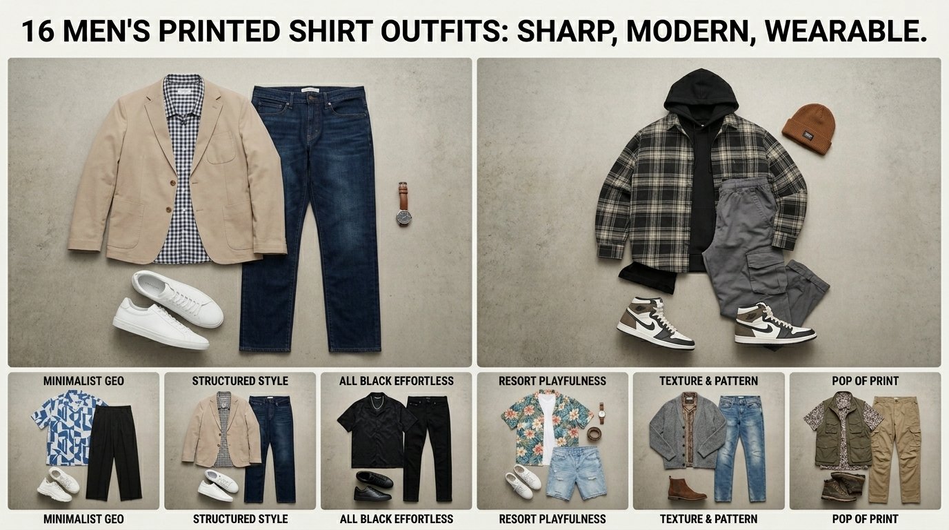 Print Shirt Outfit for Men