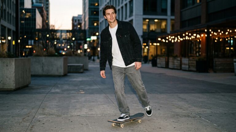High-Contrast Date Night Skate