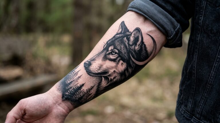Wolf Shadow Portrait