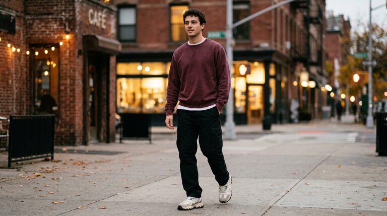Red Accent Street Fit