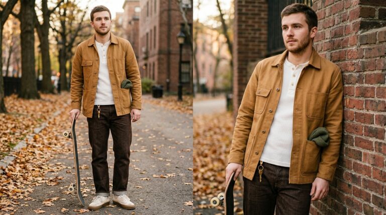 Warm-Toned Workwear Skate