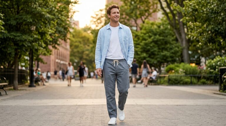 Cool-Toned Layered Casual