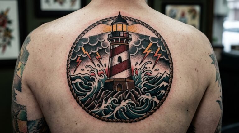 Lighthouse Traditional Tattoo