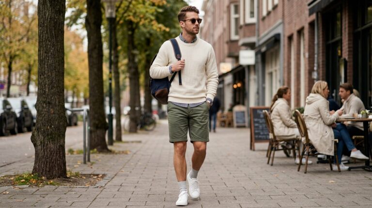 Men Bermuda Shorts Street Styles