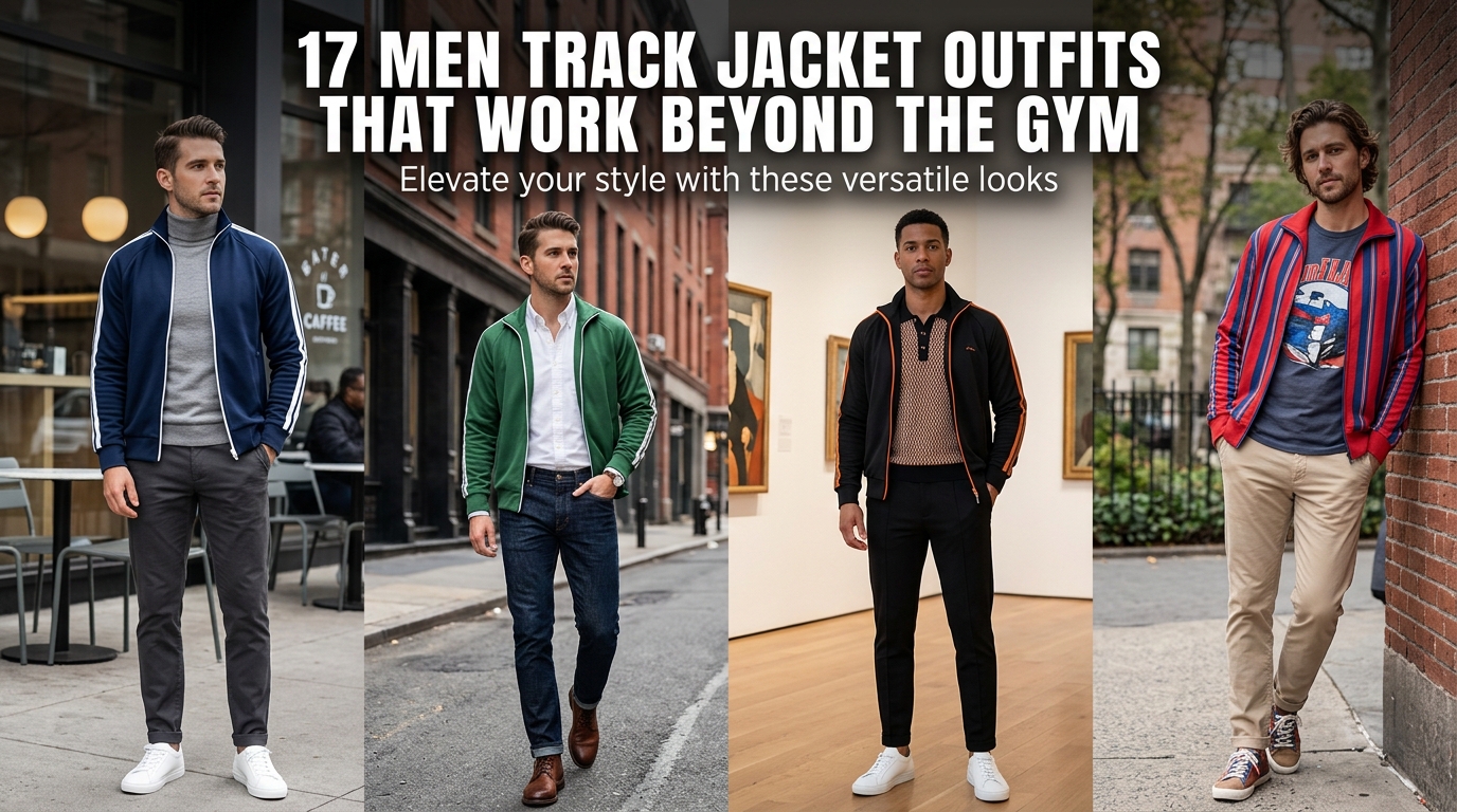 Men Track Jacket Outfits