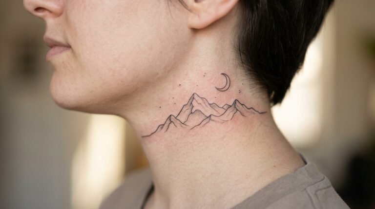 Mountain Landscape Tattoo