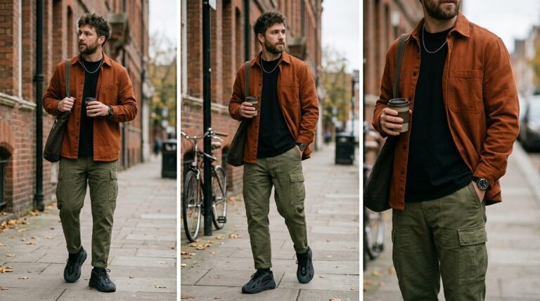 Earth-Tone Streetwear Mix