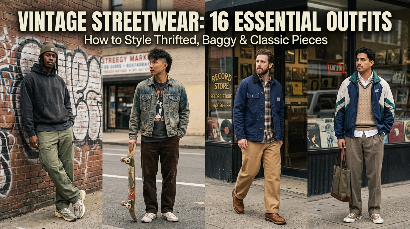 Vintage Streetwear Men Outfits
