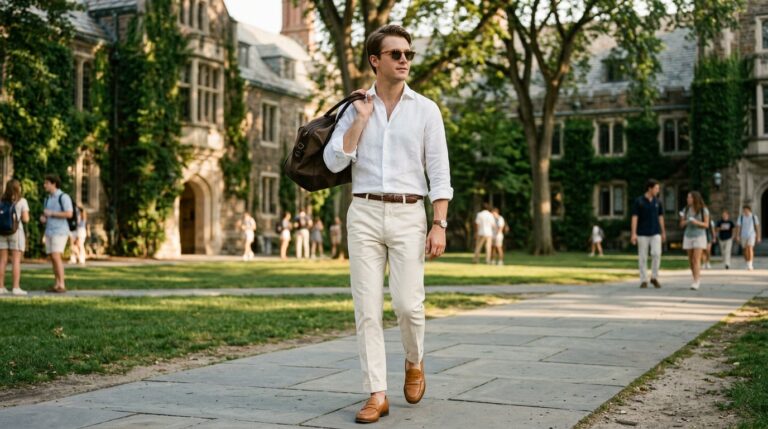 Old Money Summer Campus Look