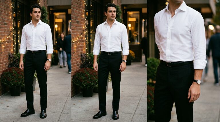 Classy black and white pairing