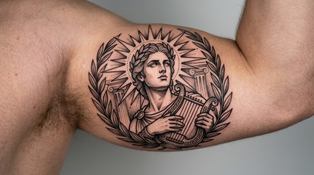 Apollo Sun God Tattoo