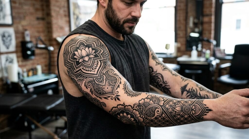 Blackwork Mehndi Sleeve