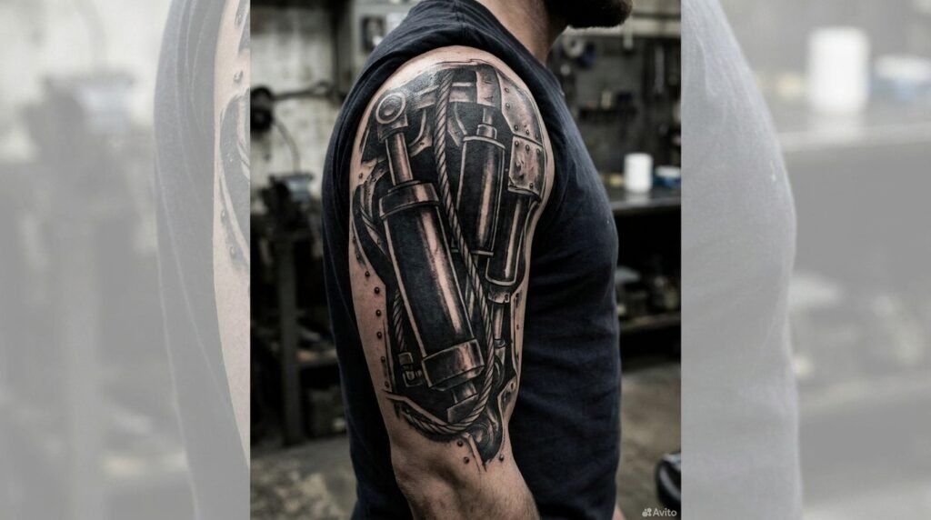 blackwork biomechanical sleeve
