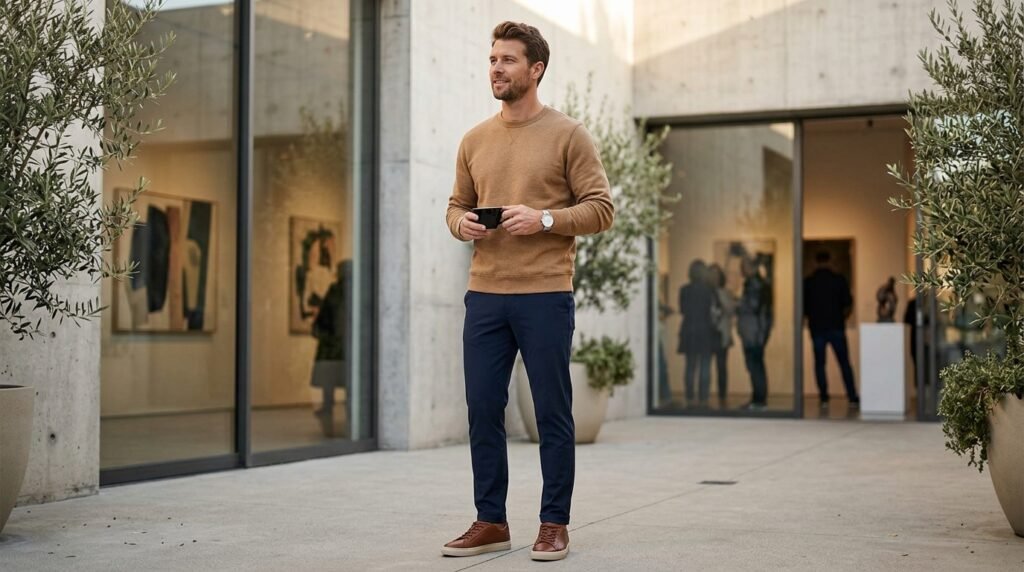 smart weekend athleisure outfit