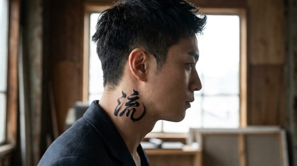 neck tattoo ideas for men Chinese