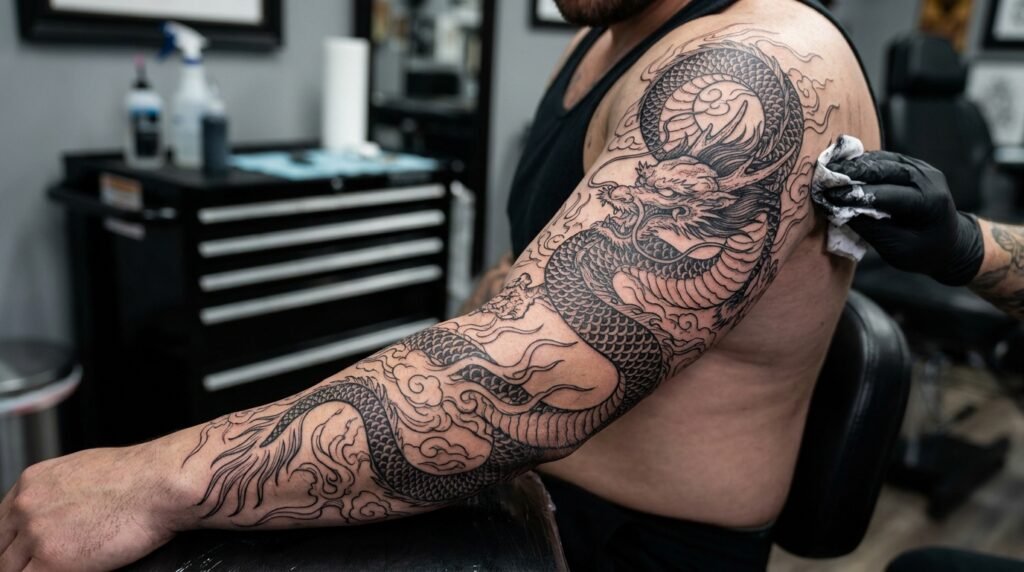 Chinese Dragon Sleeve