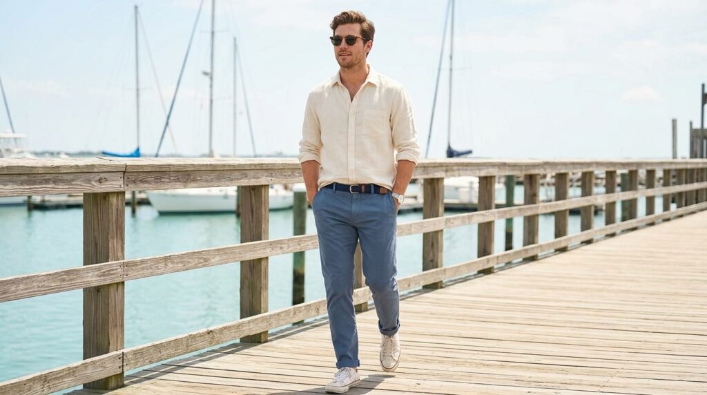 coastal preppy outfit