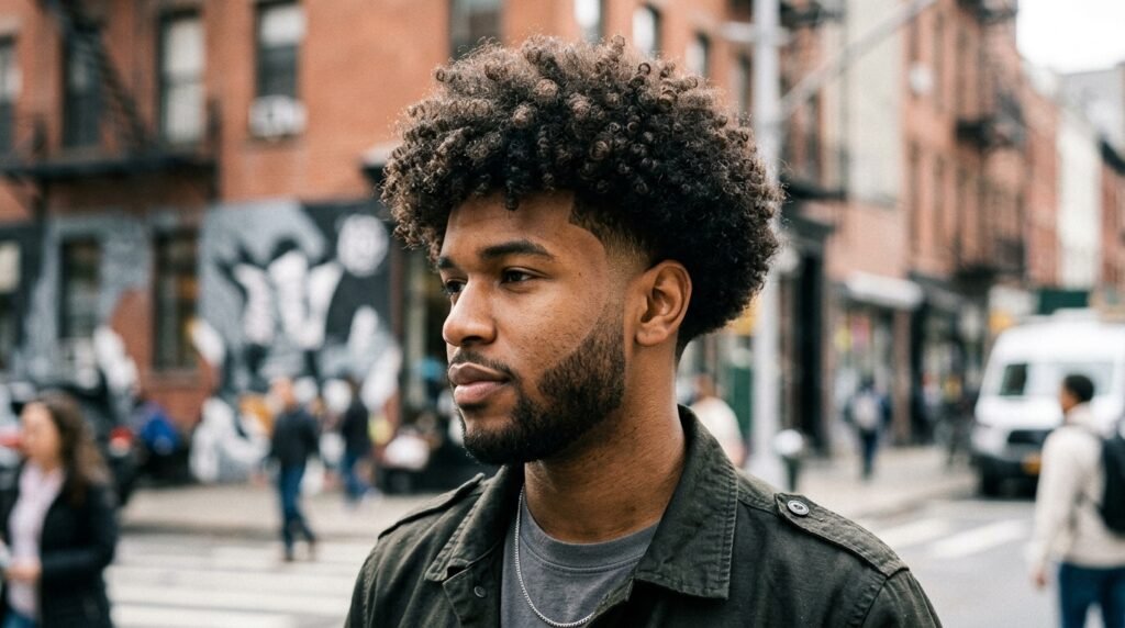 burst fade curls