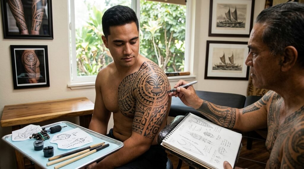 Custom Polynesian Tattoo