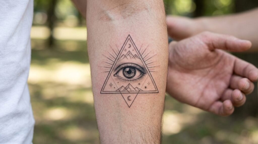 Eye Triangle Tattoo