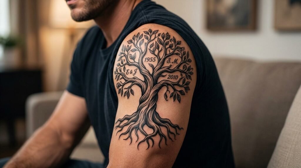 Family Tree Arm Tattoo
