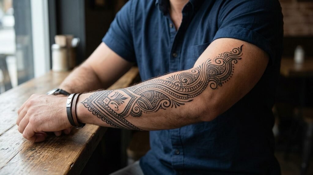 Forearm Mehndi Design